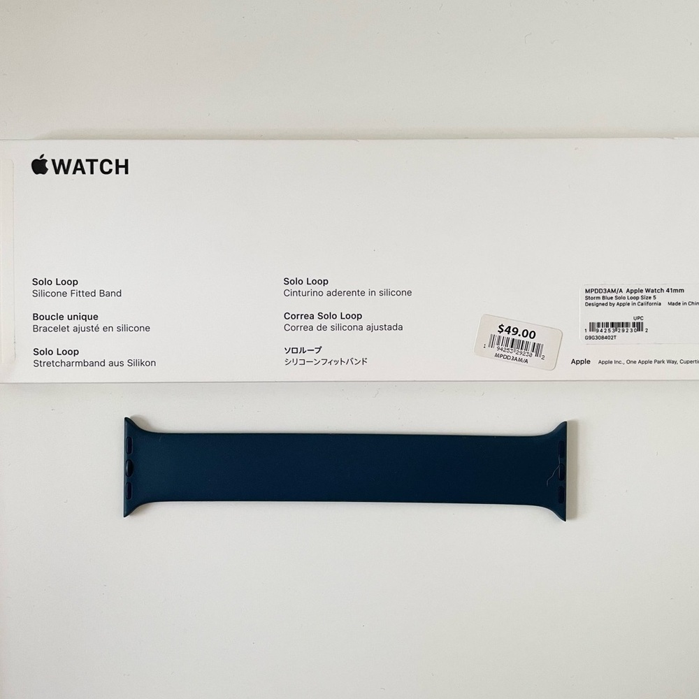 Apple Watch 41mm Solo Loop 5 Storm Blue